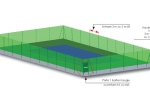CLÔTURE COURT TENNIS SIMPLE (36 x 18 m)